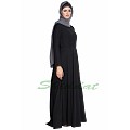 Black simple umbrella abaya